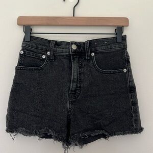 Madewell Black Denim Shorts